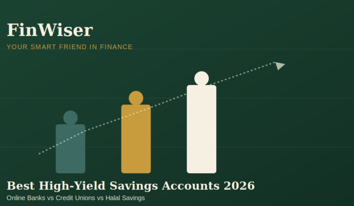 Best high-yield savings accounts 2026 compared — online banks, credit unions, and halal savings growth chart, FinWiser