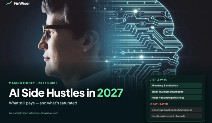 AI side hustles in 2027 compared: AI training, automation and niche freelancing still pay, while prompt packs and faceless channels are saturated
