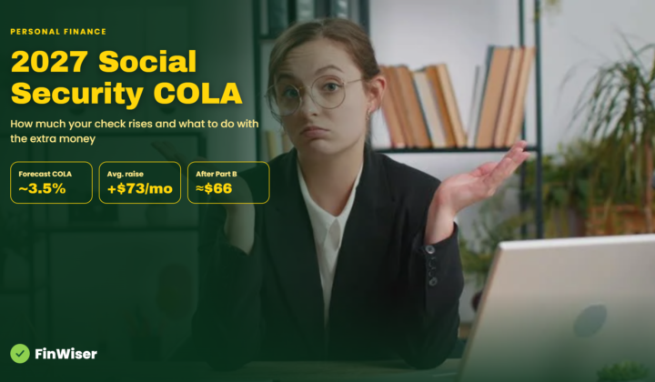 Social Security COLA 2027 forecast of about 3.5% raising the average retired worker’s check from $2,084 to about $2,157 a month